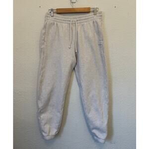 Aritzia TNA Cozy Fleece Boyfriend Sweatpant Medium Heather Gray